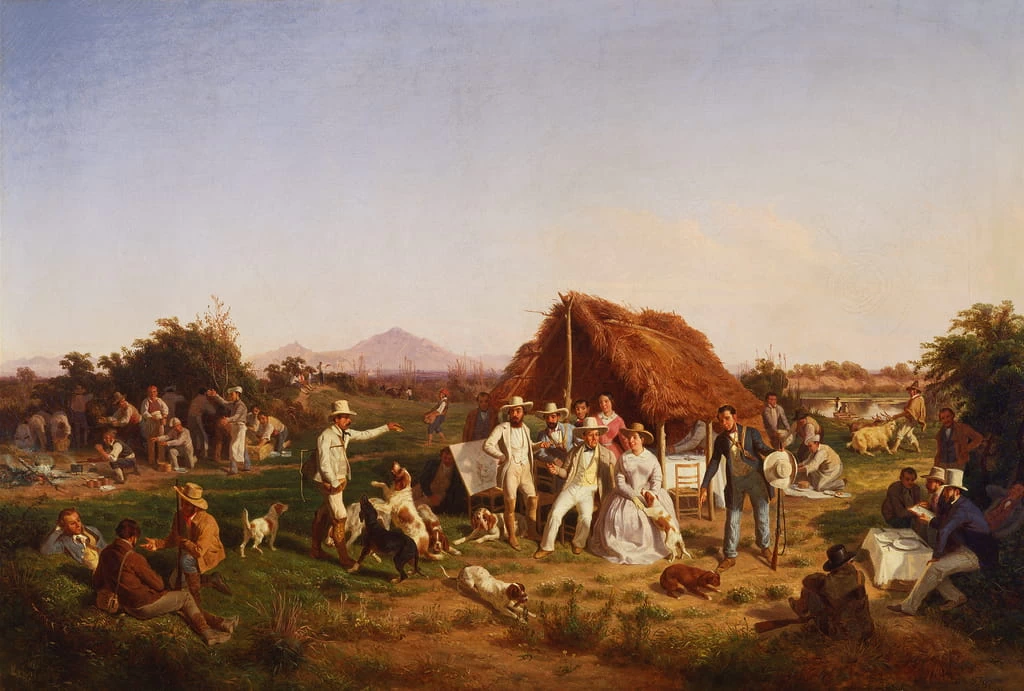 Festa di caccia con la famiglia reale di Napoli - Palazzo Pitti, Firenze